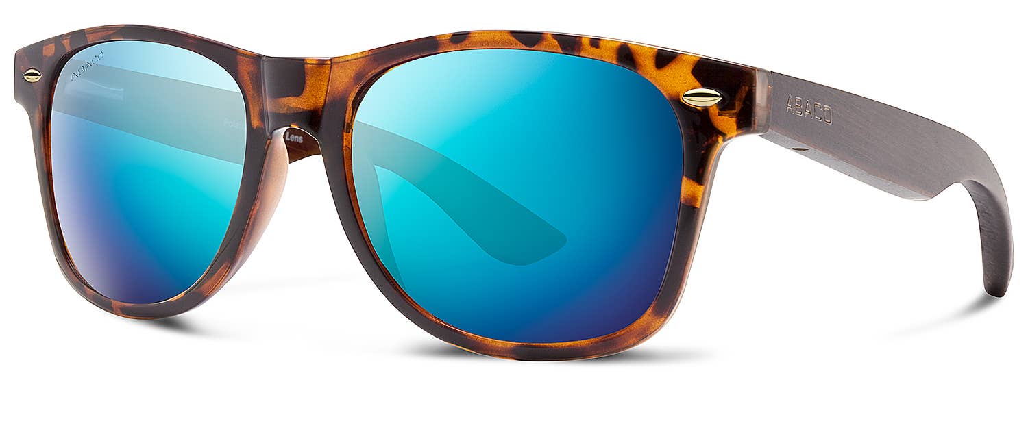 Abaco Dakota sunglasses Silver Frame Polarized Brown Gradient Lenses 